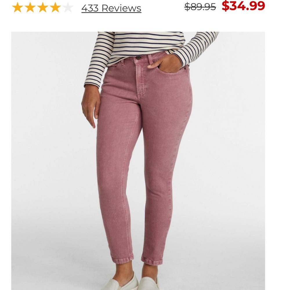 L.L. Bean Women's BeanFlex®Jeans, High-Rise Slim-Leg Ankle Color